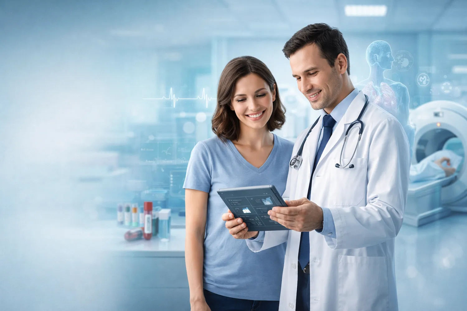 Doktor ve danışan görüşmesi